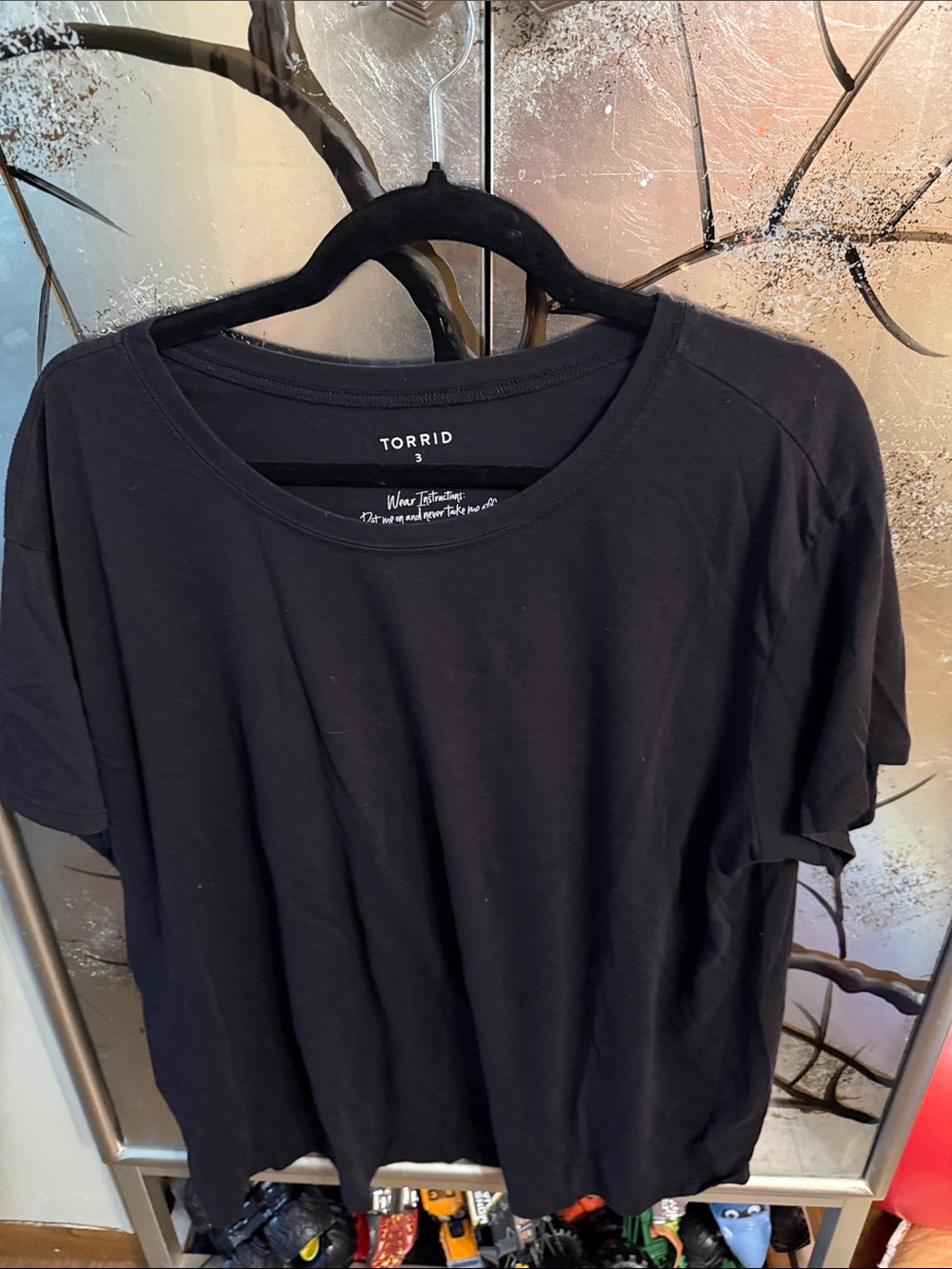 torrid Black Short Sleeve Crew Neck Tee
